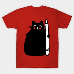 Cat Digital Artist T-Shirt